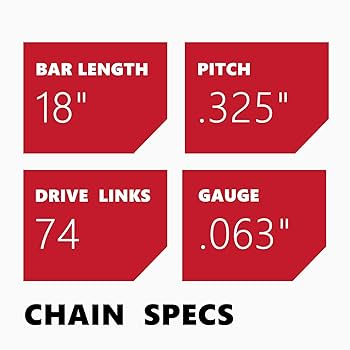 Amazon.com: KAKEI Stihl Chainsaw Chain 18 Inch .325
